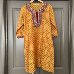 Kashish Marigold & Red Traditional Kurta